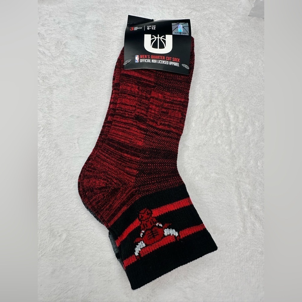 Men's NBA Quarter Cut Socks 3 Pairs Show Size 6-12